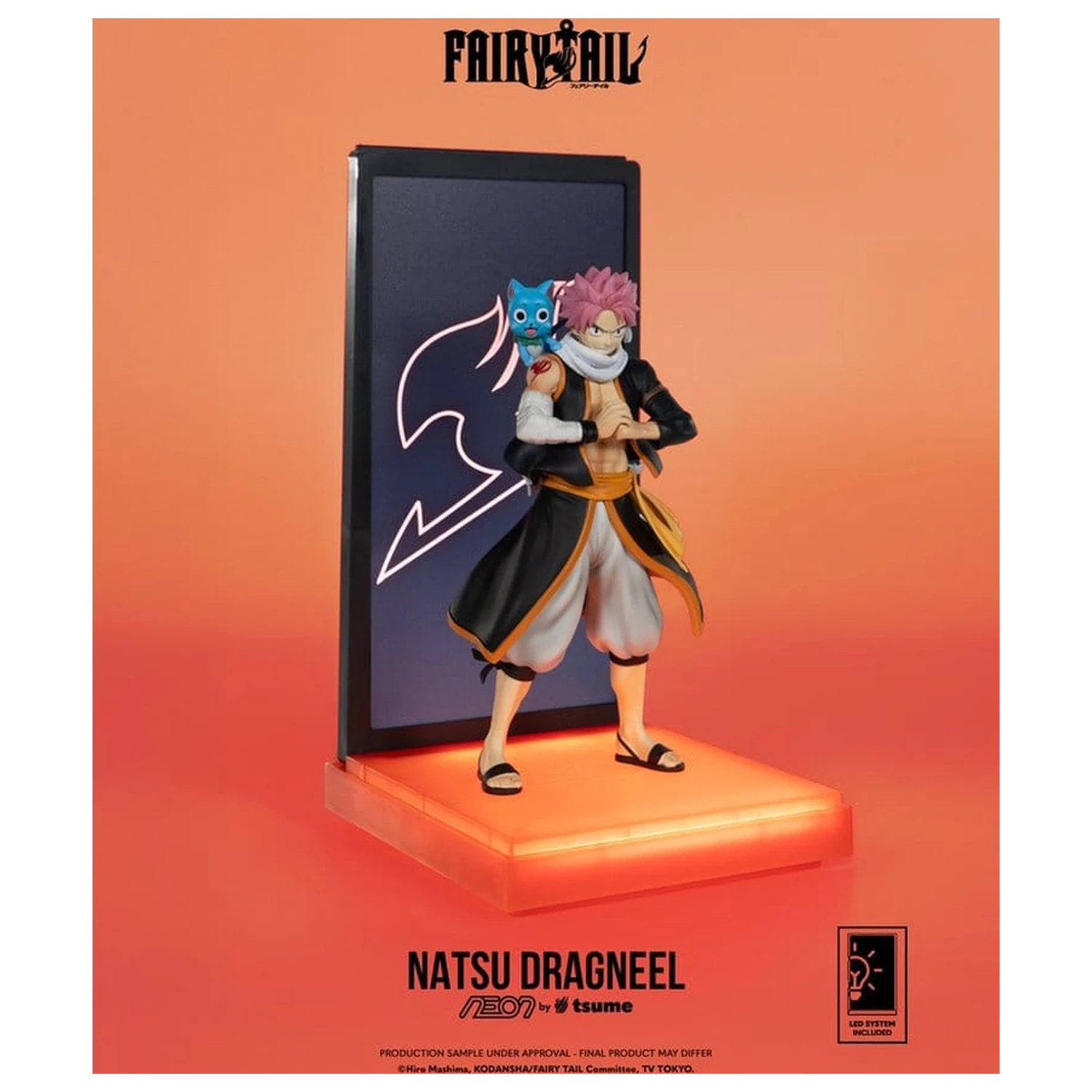 Fairy Tail Neon figura 1/9 Natsu Dragneel 25 cm fotografija izdelka