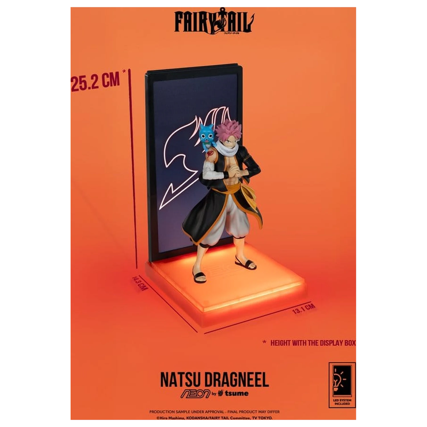 Fairy Tail Neon figura 1/9 Natsu Dragneel 25 cm fotografija izdelka