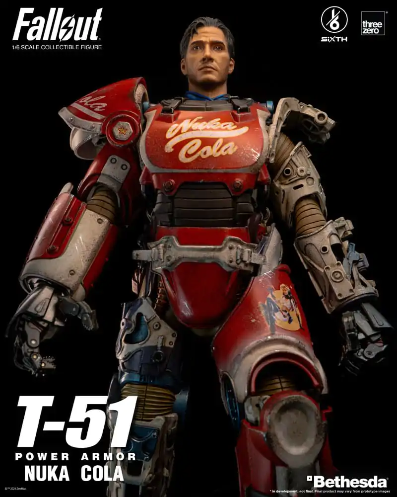 Fallout Akcijska Figura 1/6 T-51 Nuka Cola Power Armor 37 cm fotografija izdelka