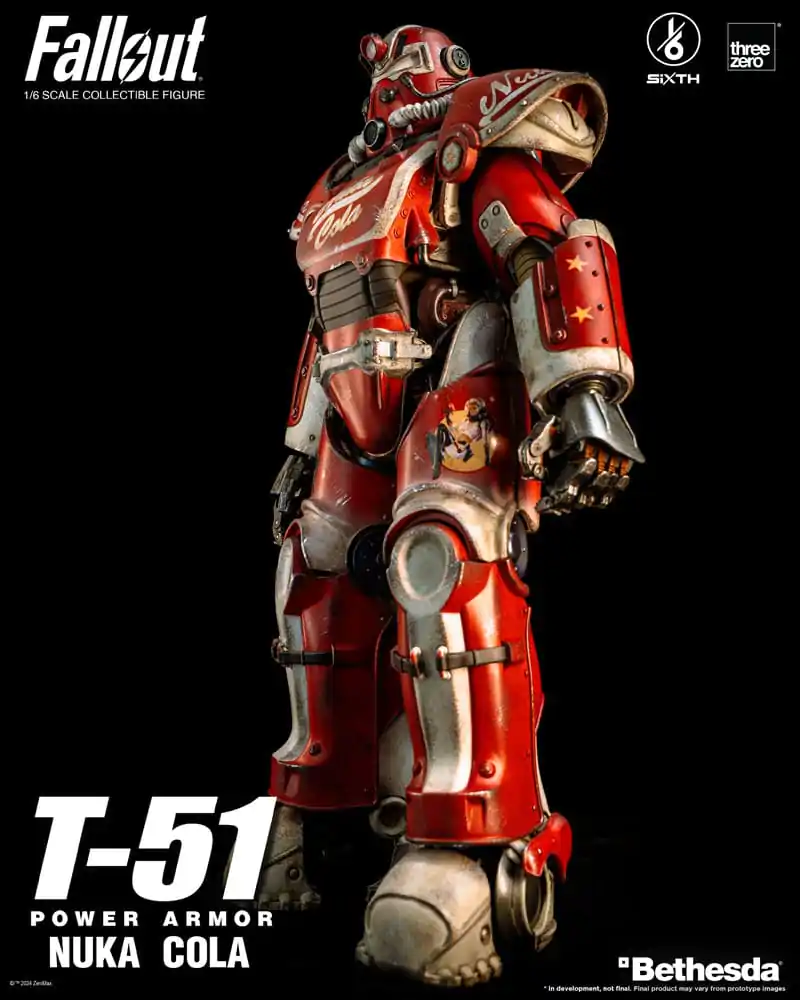 Fallout Akcijska Figura 1/6 T-51 Nuka Cola Power Armor 37 cm fotografija izdelka