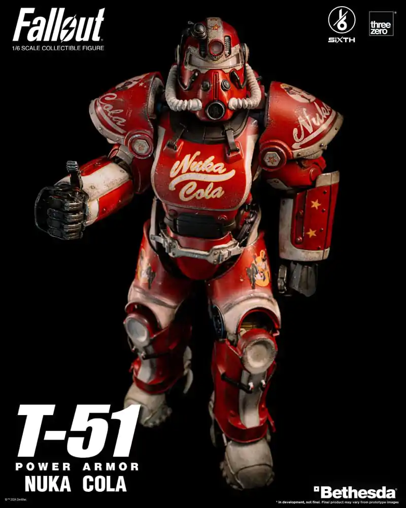 Fallout Akcijska Figura 1/6 T-51 Nuka Cola Power Armor 37 cm fotografija izdelka