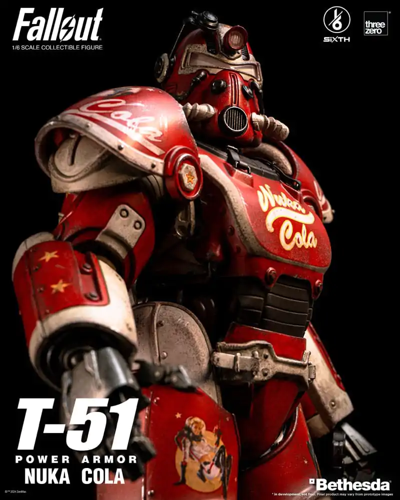 Fallout Akcijska Figura 1/6 T-51 Nuka Cola Power Armor 37 cm fotografija izdelka