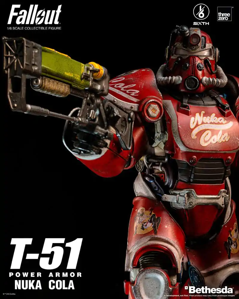 Fallout Akcijska Figura 1/6 T-51 Nuka Cola Power Armor 37 cm fotografija izdelka