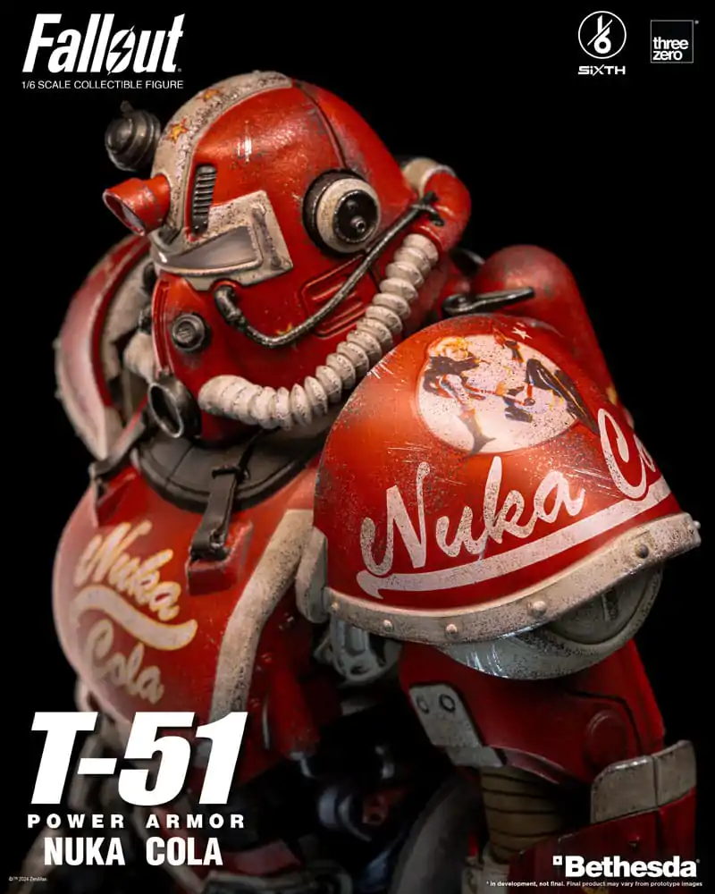 Fallout Akcijska Figura 1/6 T-51 Nuka Cola Power Armor 37 cm fotografija izdelka