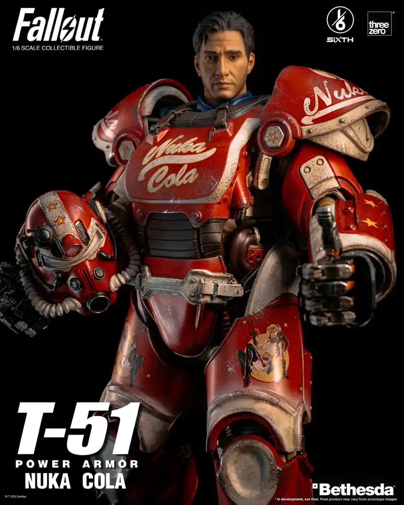 Fallout Akcijska Figura 1/6 T-51 Nuka Cola Power Armor 37 cm fotografija izdelka