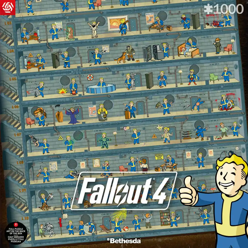 Fallout 4 Puzzle Perk Poster (1000 kosov) fotografija izdelka
