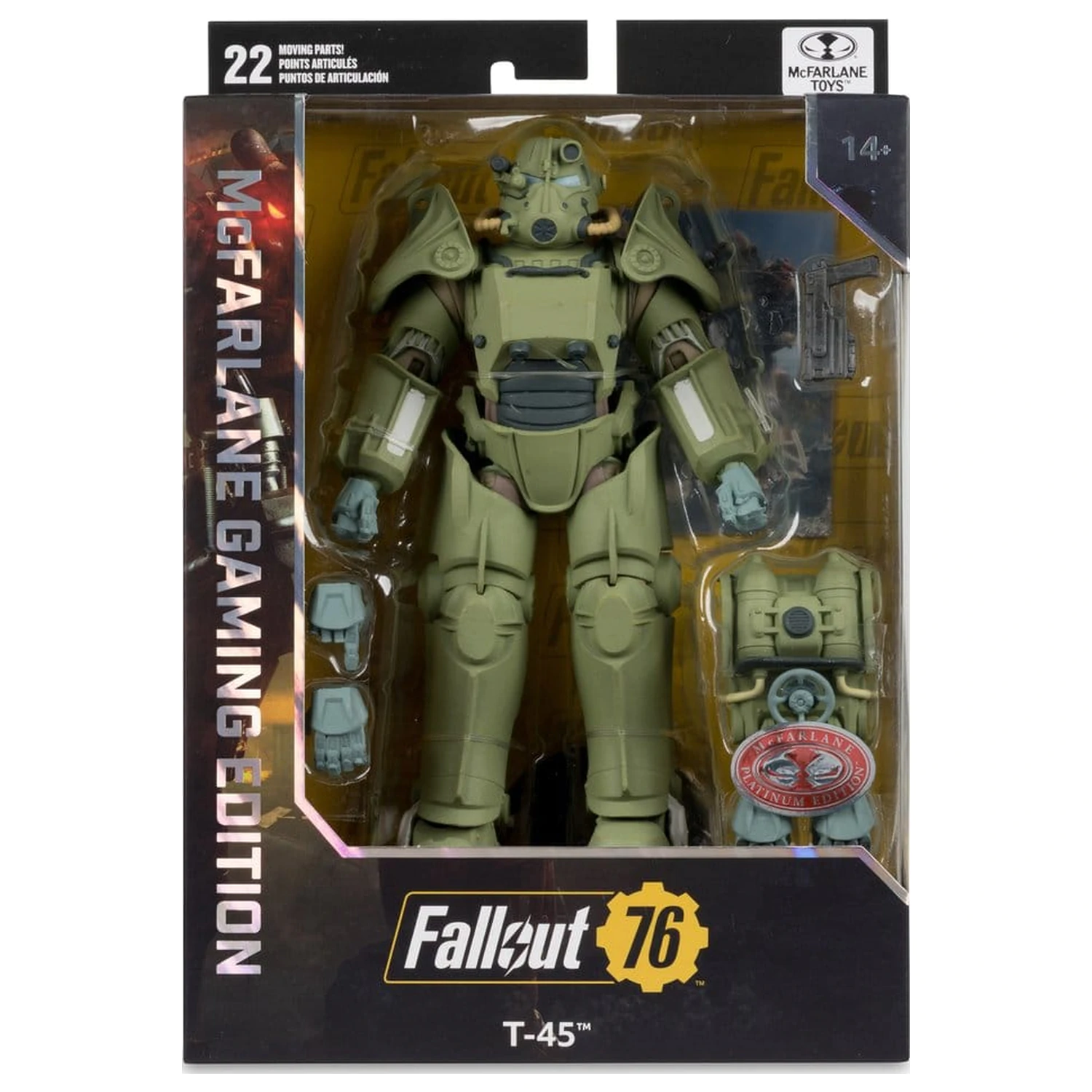 Fallout 76 Gaming Edition akcijska figura T-45 Military Armor (Red Platinum Edition) 20 cm fotografija izdelka