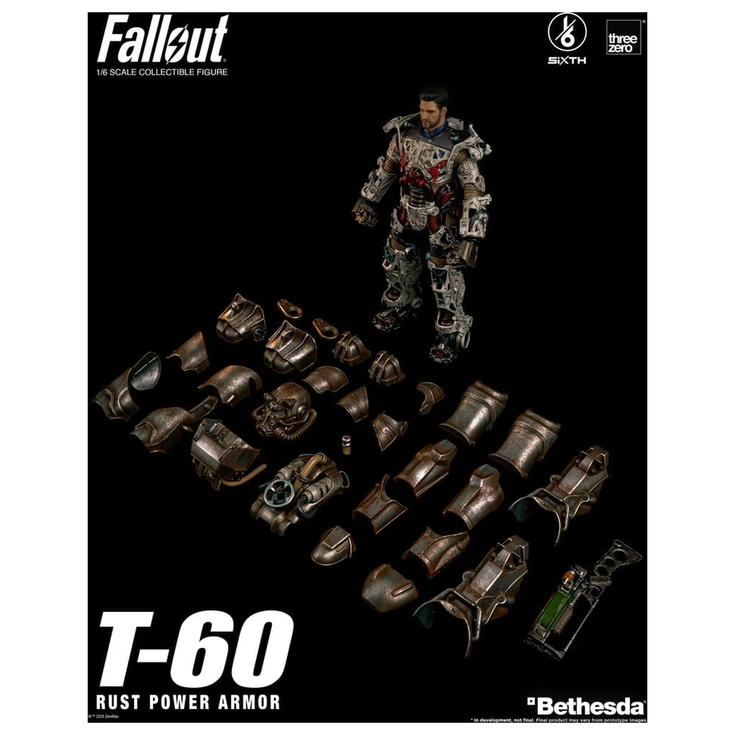 Fallout Akcijska figura 1/6 T-60 Rust Power Armor fotografija izdelka