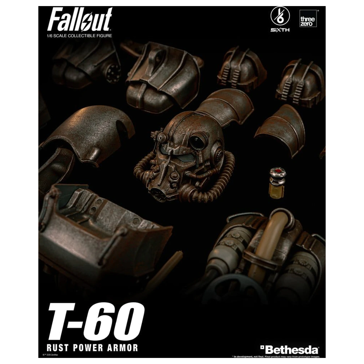 Fallout Akcijska figura 1/6 T-60 Rust Power Armor fotografija izdelka