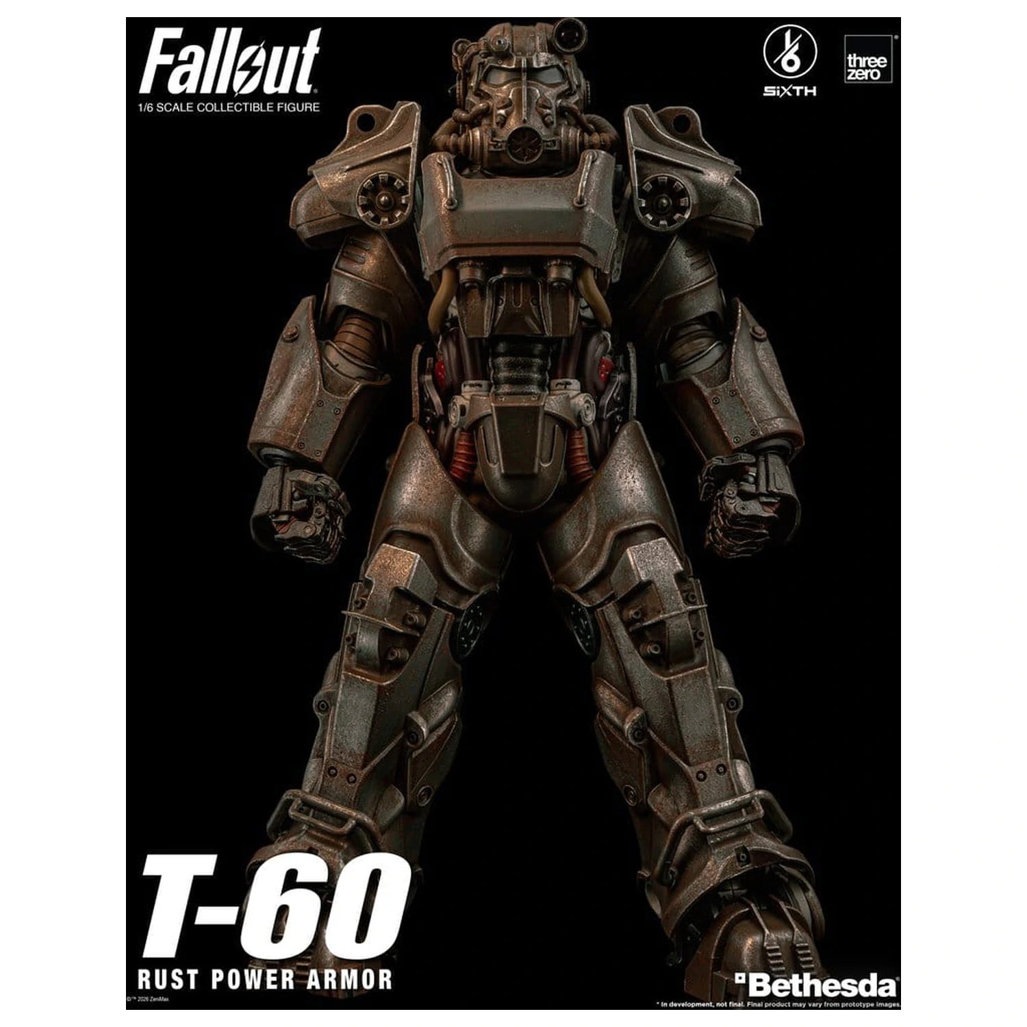 Fallout Akcijska figura 1/6 T-60 Rust Power Armor fotografija izdelka