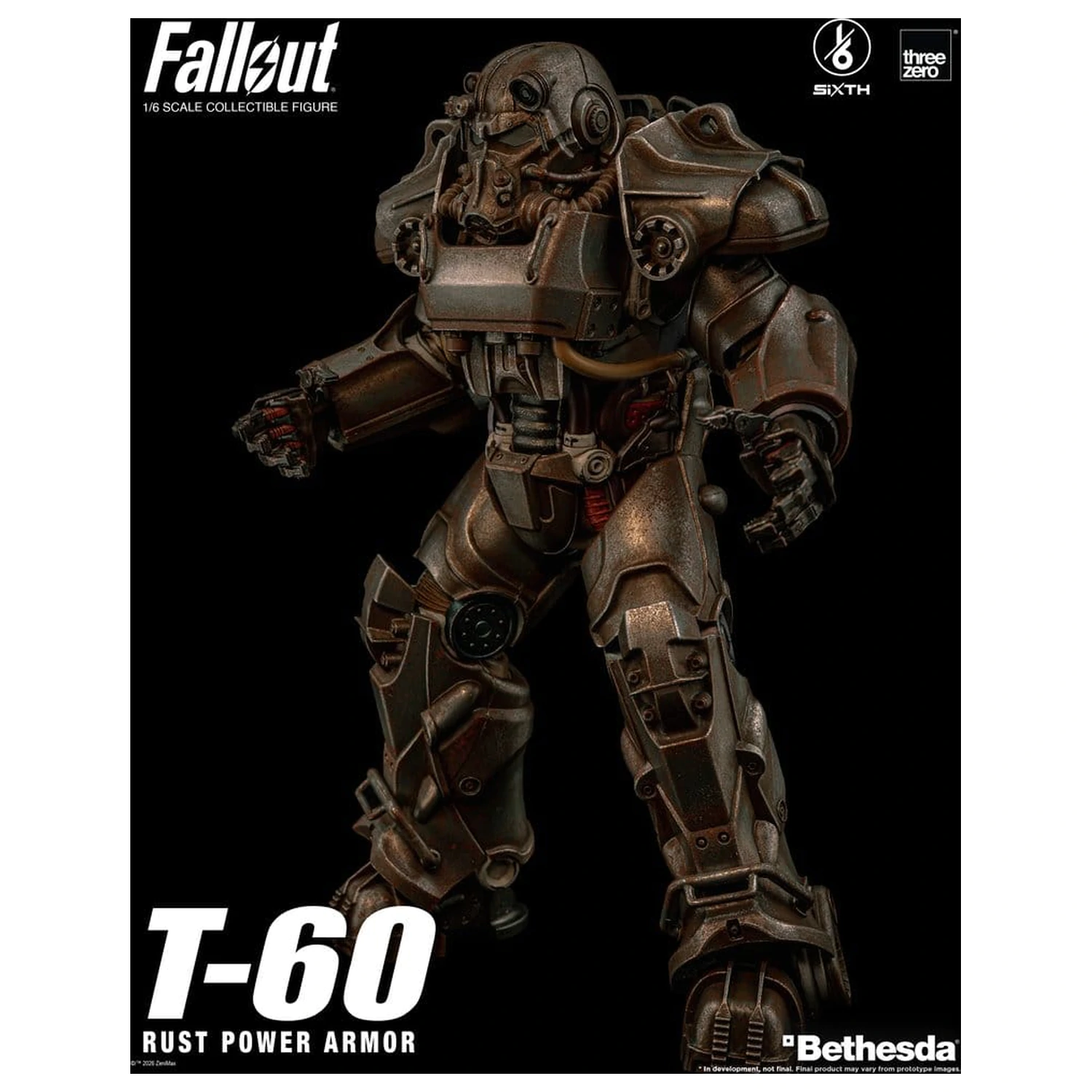 Fallout Akcijska figura 1/6 T-60 Rust Power Armor fotografija izdelka