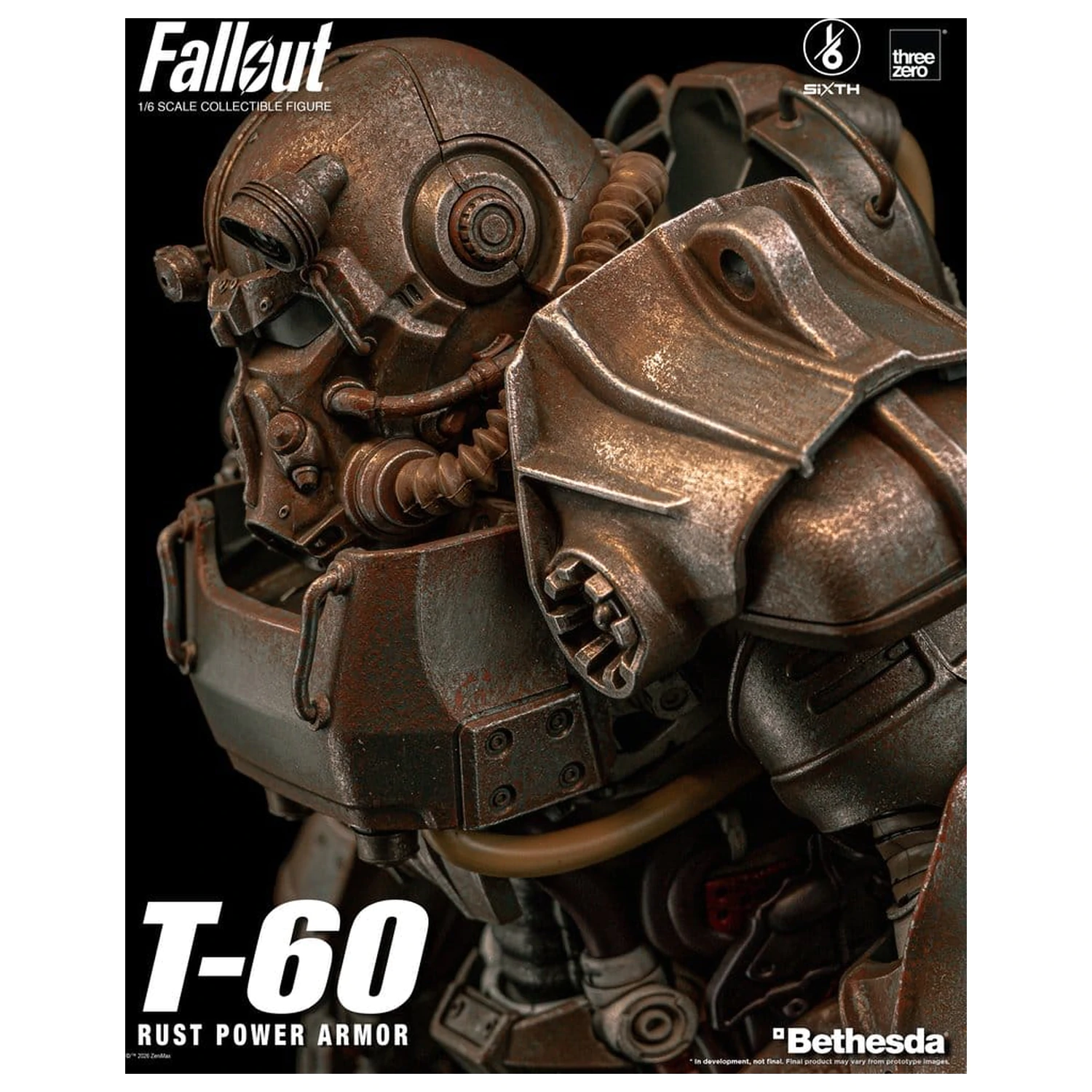 Fallout Akcijska figura 1/6 T-60 Rust Power Armor fotografija izdelka