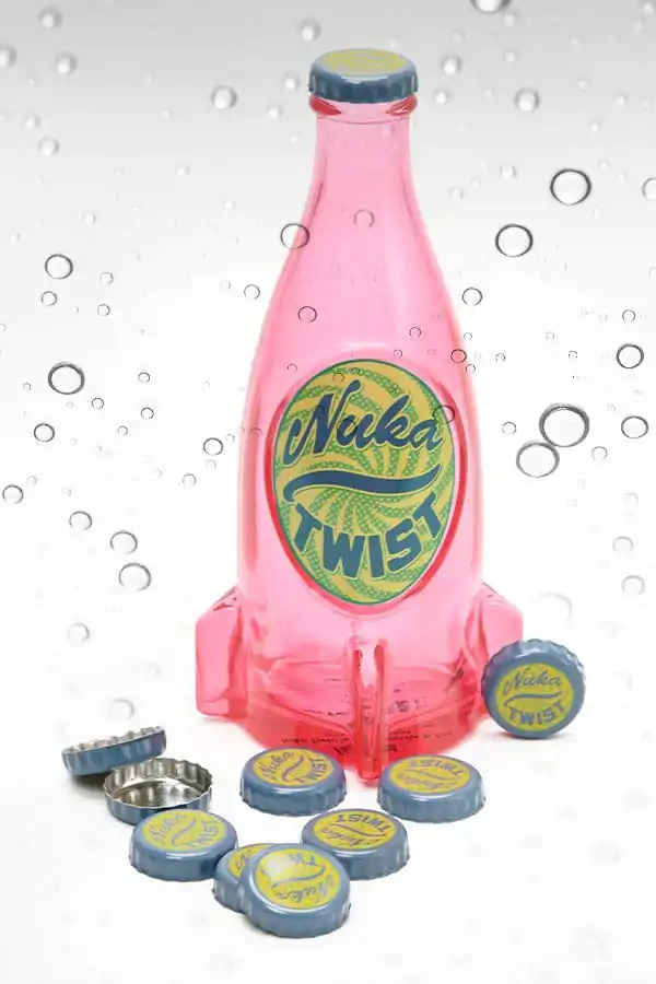 Fallout steklenice serije Replika steklena steklenica in pokrovček Nuka Twist fotografija izdelka