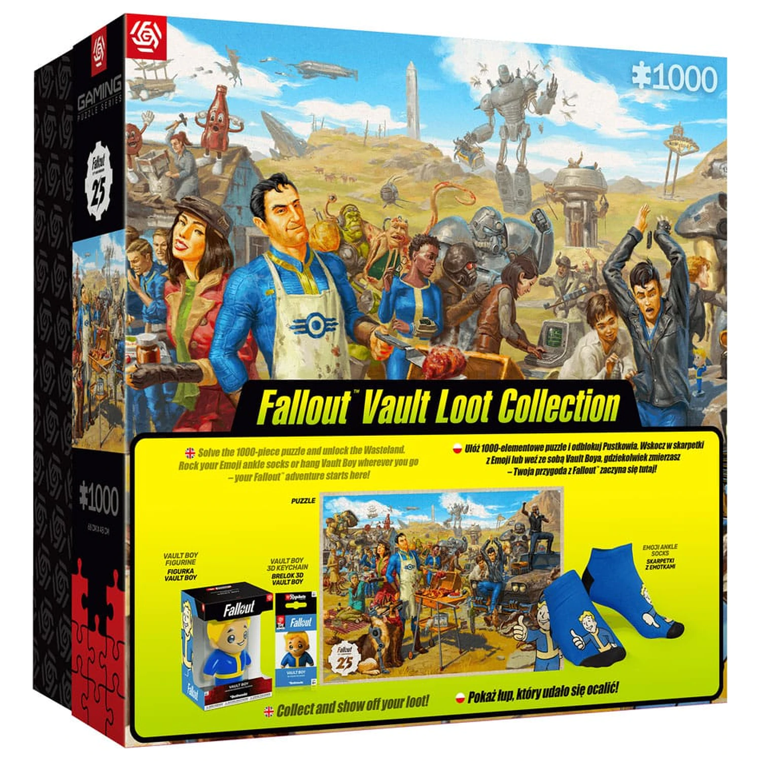 Fallout darilni set Fallout Vault Loot Collection (Uganka, nogavice, figurica & obesek za ključe) fotografija izdelka