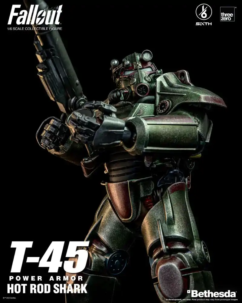 Fallout FigZero akcijska figura 1/6 T-45 Hot Rod Shark Power Armor 37 cm fotografija izdelka