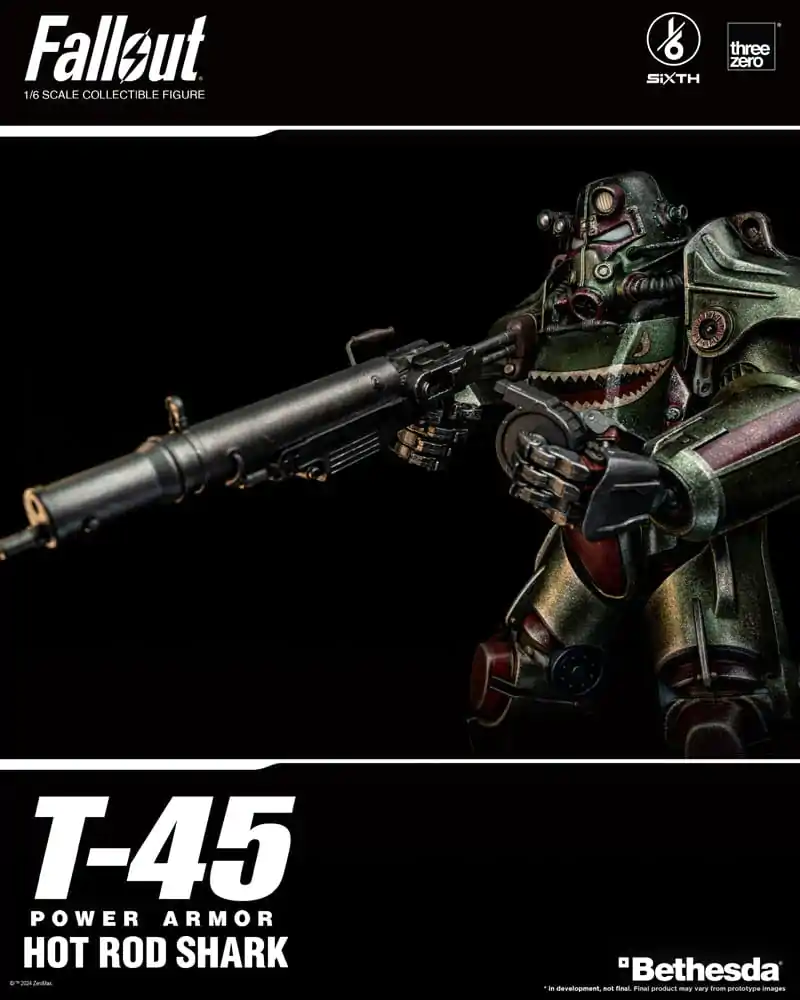 Fallout FigZero akcijska figura 1/6 T-45 Hot Rod Shark Power Armor 37 cm fotografija izdelka