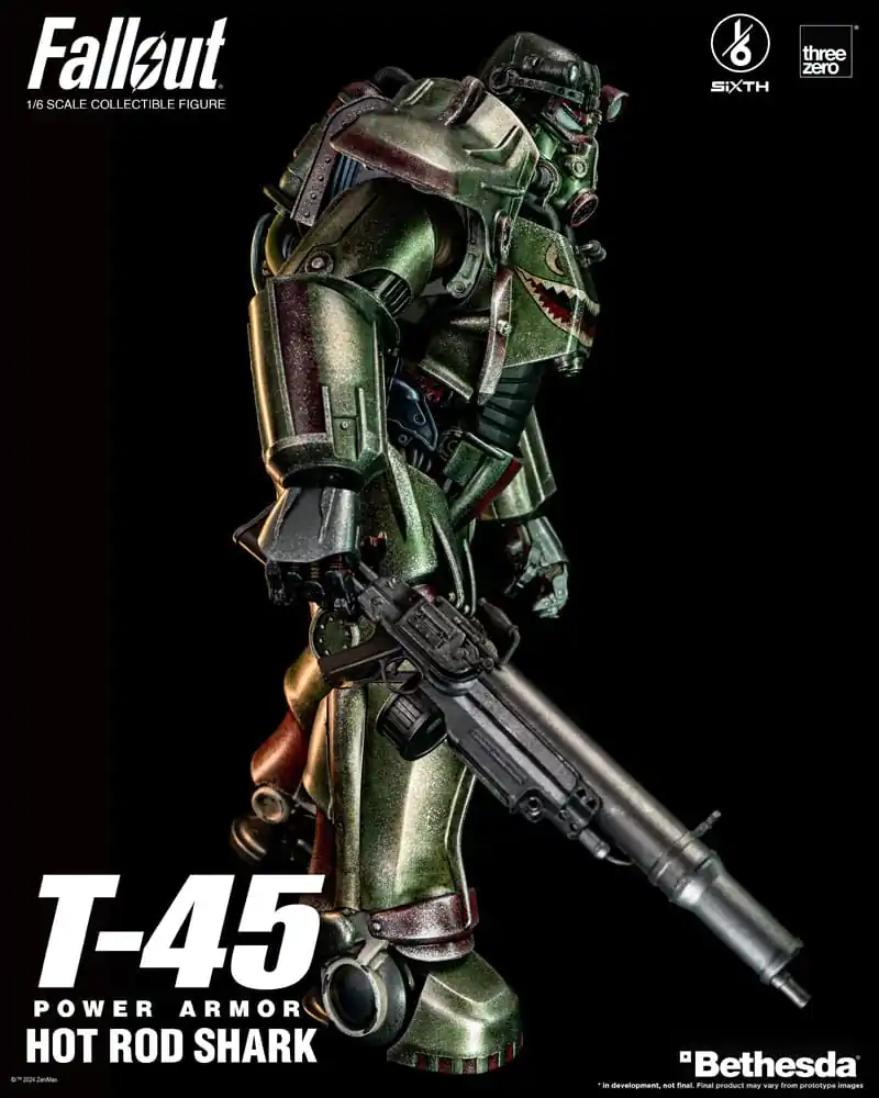 Fallout FigZero akcijska figura 1/6 T-45 Hot Rod Shark Power Armor 37 cm fotografija izdelka