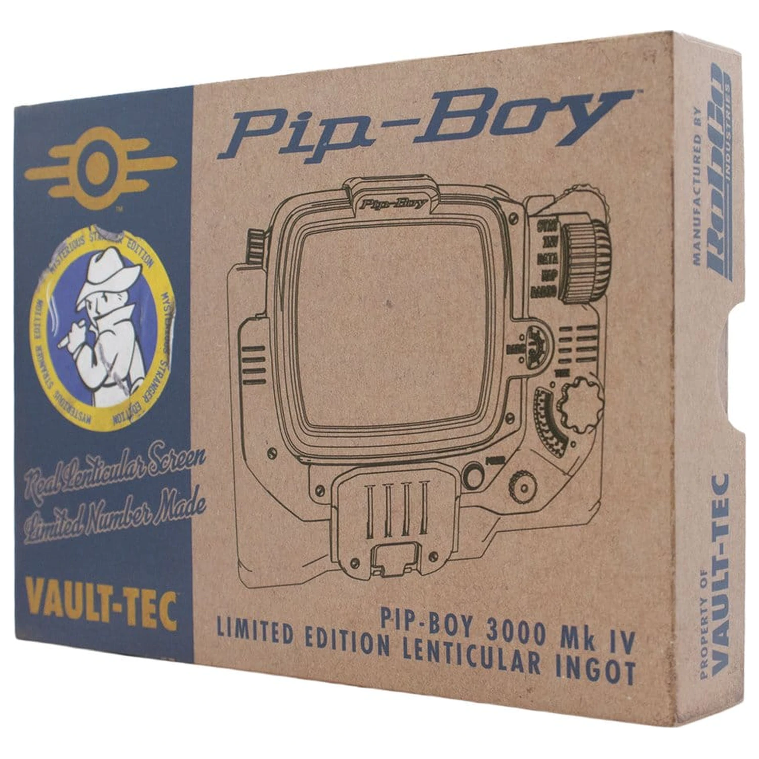 Fallout Ingot Pip-Boy Omejena izdaja lentikularna Mysterious Stranger varianta fotografija izdelka