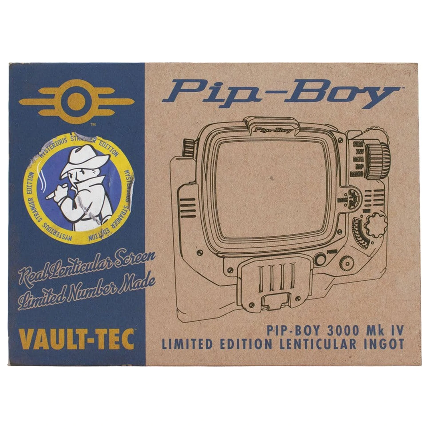 Fallout Ingot Pip-Boy Omejena izdaja lentikularna Mysterious Stranger varianta fotografija izdelka