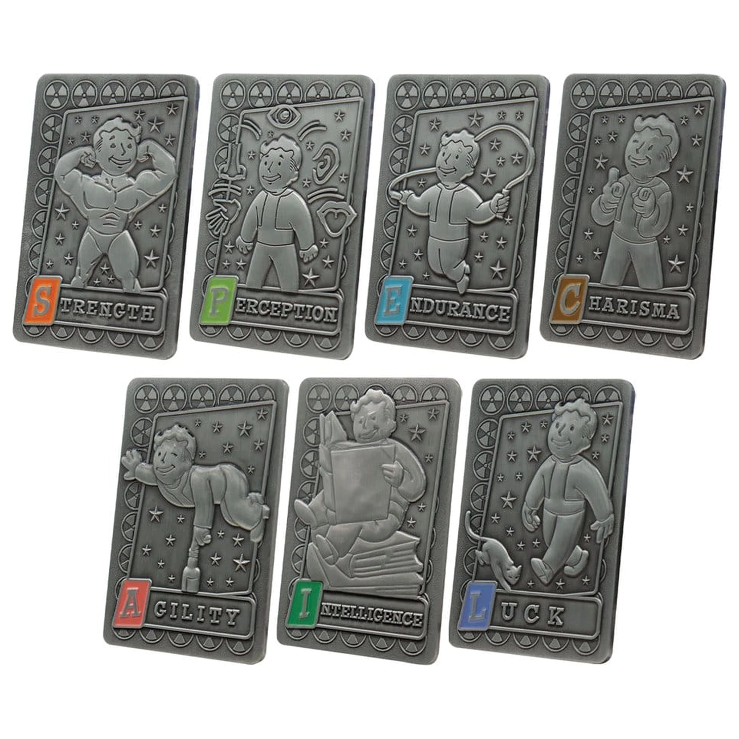Fallout Ingots with Album S.P.E.C.I.A.L. Album zbiralca kartice Perk fotografija izdelka
