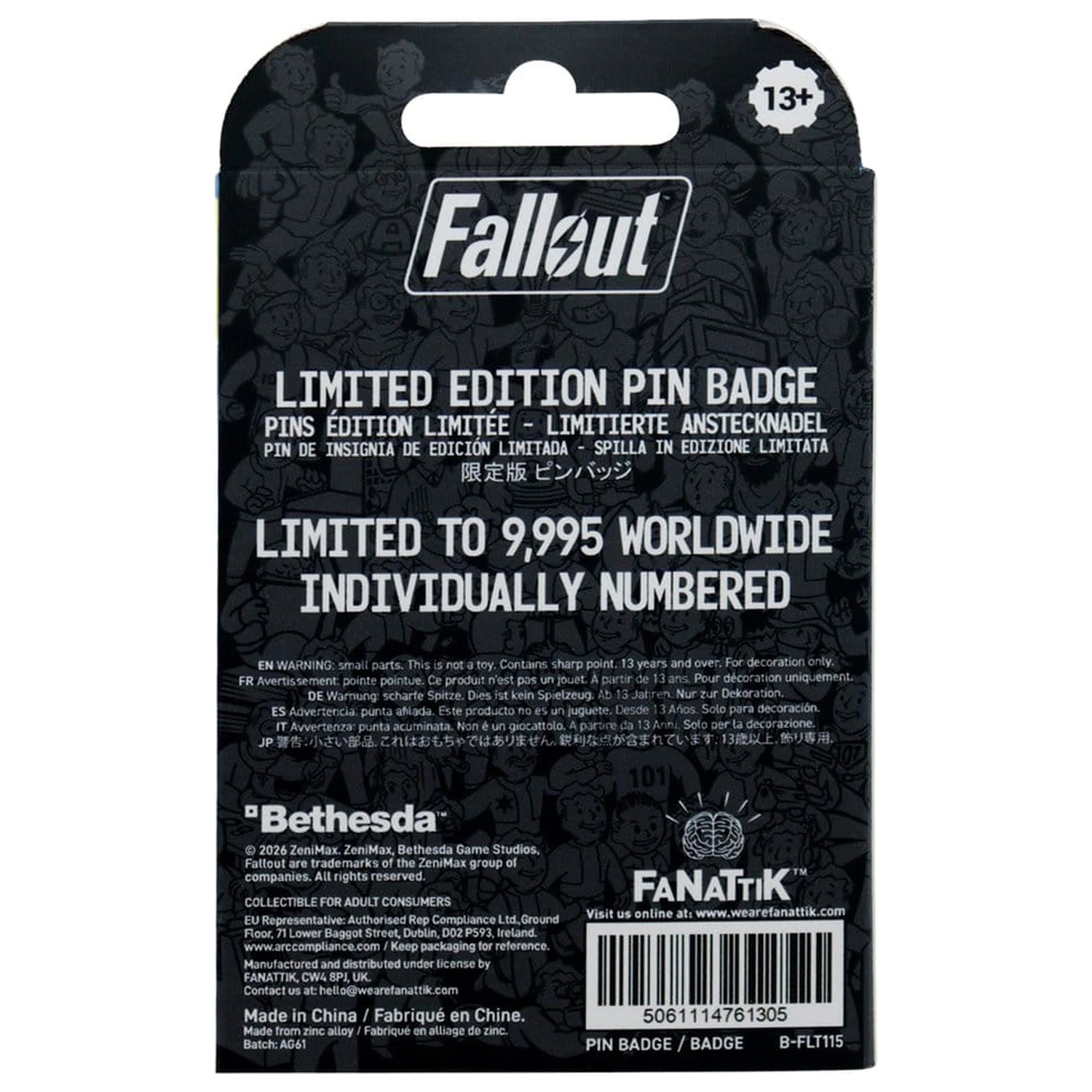 Fallout Značka Vault Door 111 Limited Edition Hinged fotografija izdelka
