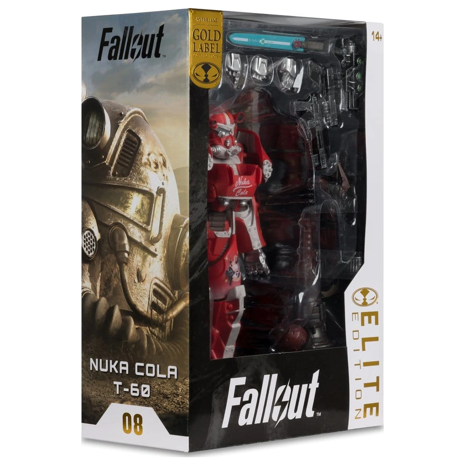 Fallout McFarlane Elite Edition Akcijska figura Fallout 76 Nuka Cola T-60 (Gold Label) 19 cm fotografija izdelka