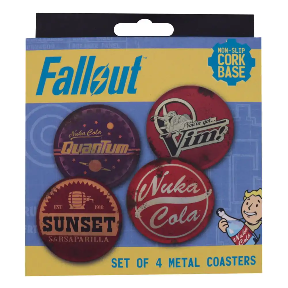 Fallout podstavki 4-pak kovinskih kozarcev za pijačo fotografija izdelka