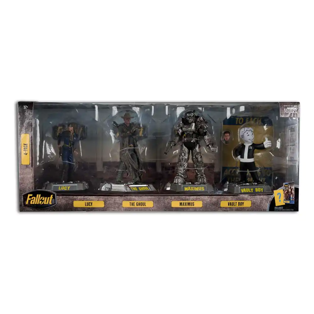 Fallout Movie Maniacs PVC Kip 4-Pack Lucy, Maximus, The Ghoul & Vault Boy 15 cm fotografija izdelka