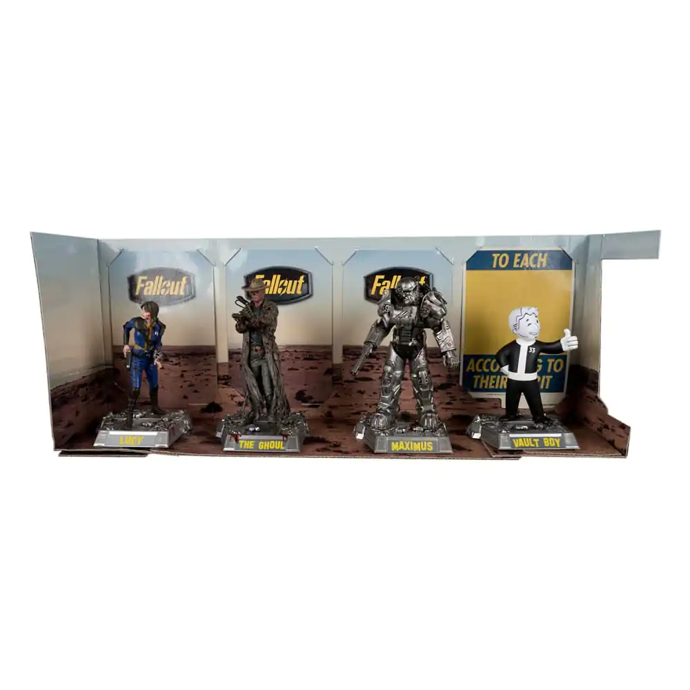 Fallout Movie Maniacs PVC Kip 4-Pack Lucy, Maximus, The Ghoul & Vault Boy 15 cm fotografija izdelka