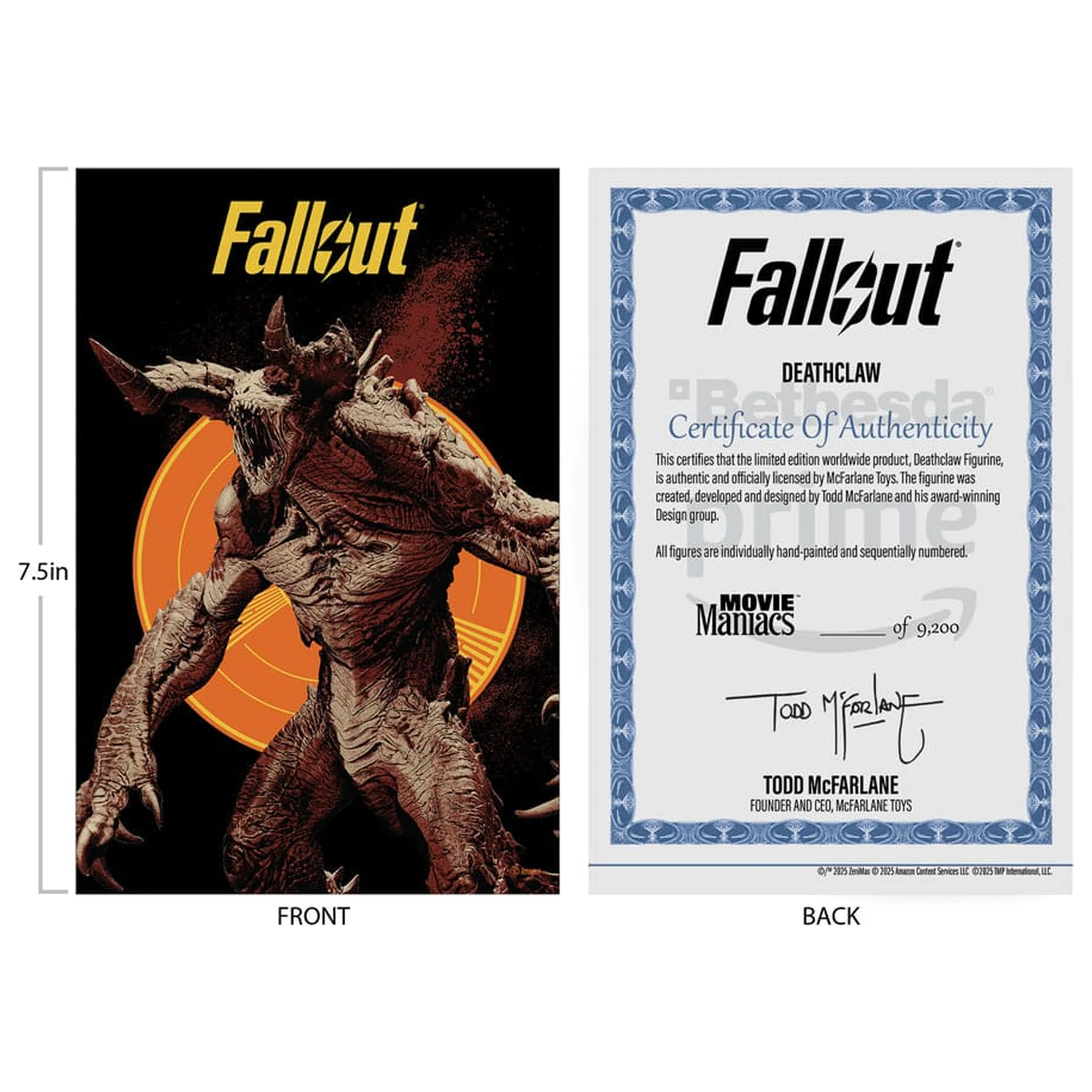 Fallout Movie Maniacs akcijska figura Deathclaw (Season 2) 19 cm fotografija izdelka