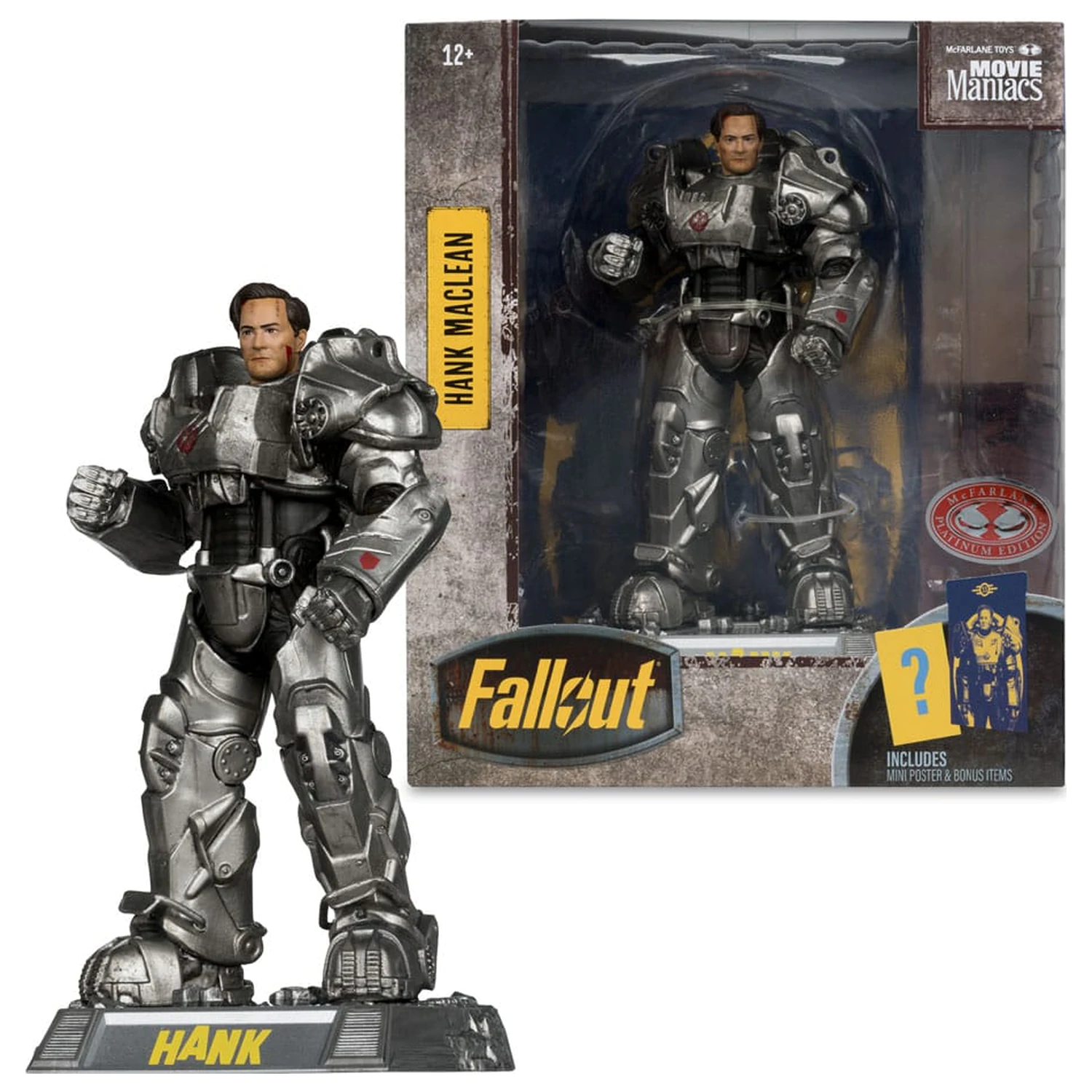 Fallout Movie Maniacs akcijska figurica Hank Maclean (Season 2) (Red Platinum Edition) 17 cm fotografija izdelka