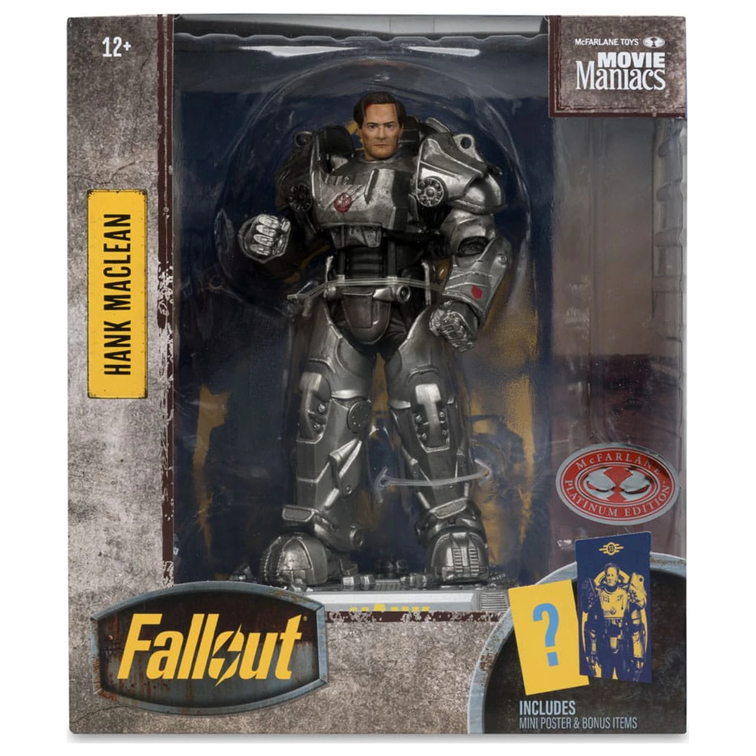 Fallout Movie Maniacs akcijska figurica Hank Maclean (Season 2) (Red Platinum Edition) 17 cm fotografija izdelka