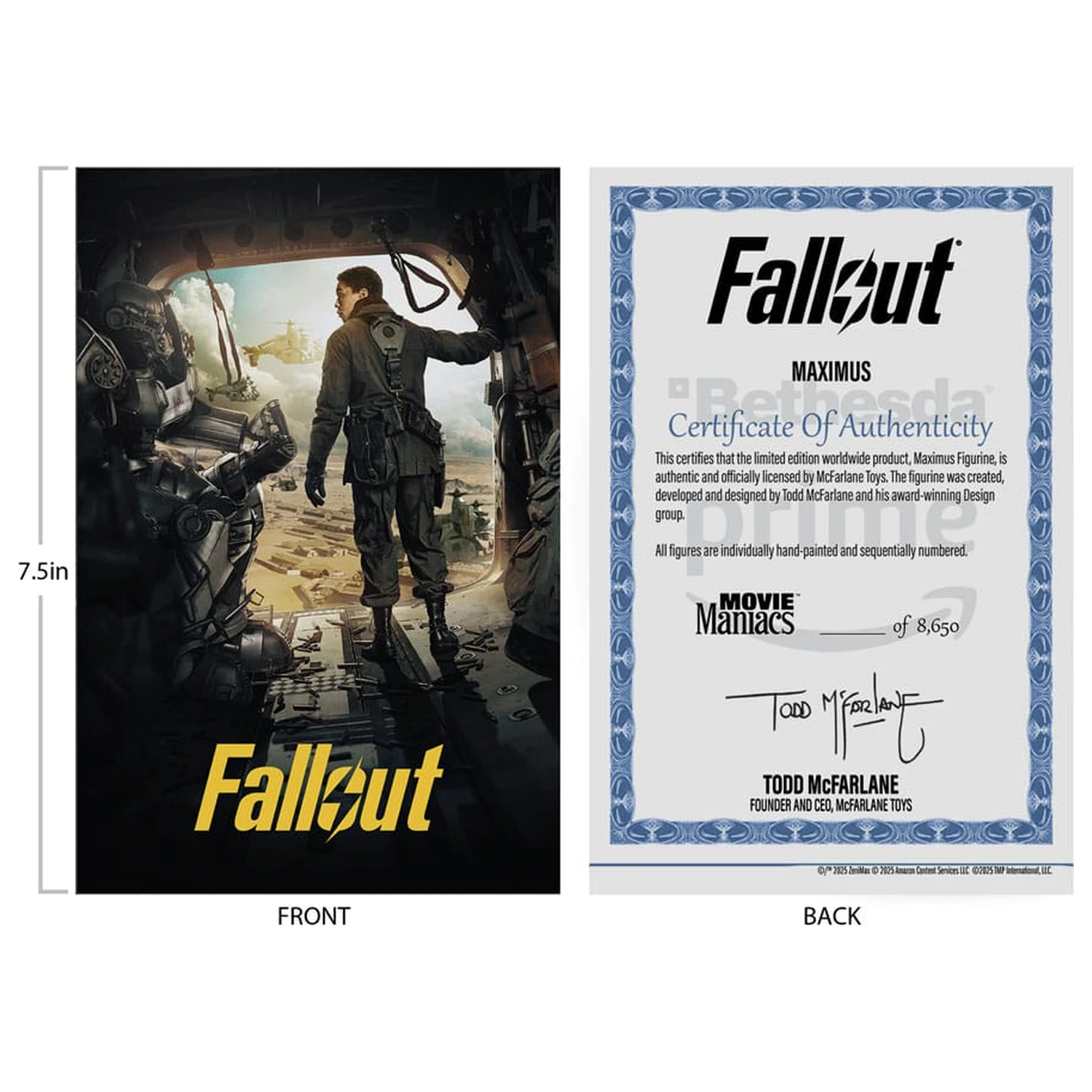 Fallout Movie Maniacs akcijska figura Maximus (2. sezona) 17 cm fotografija izdelka