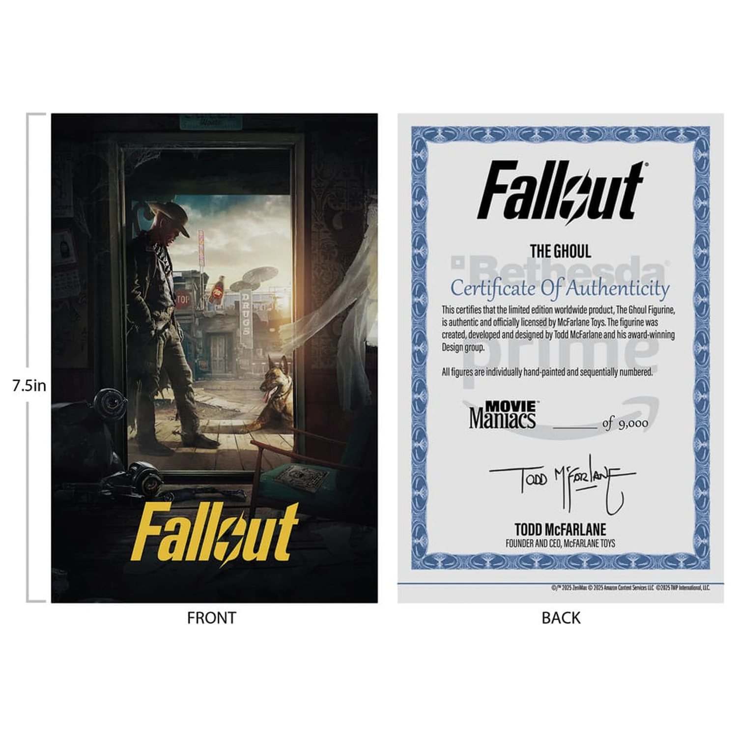 Fallout Movie Maniacs akcijska figura The Ghoul (Season 2) 17 cm fotografija izdelka