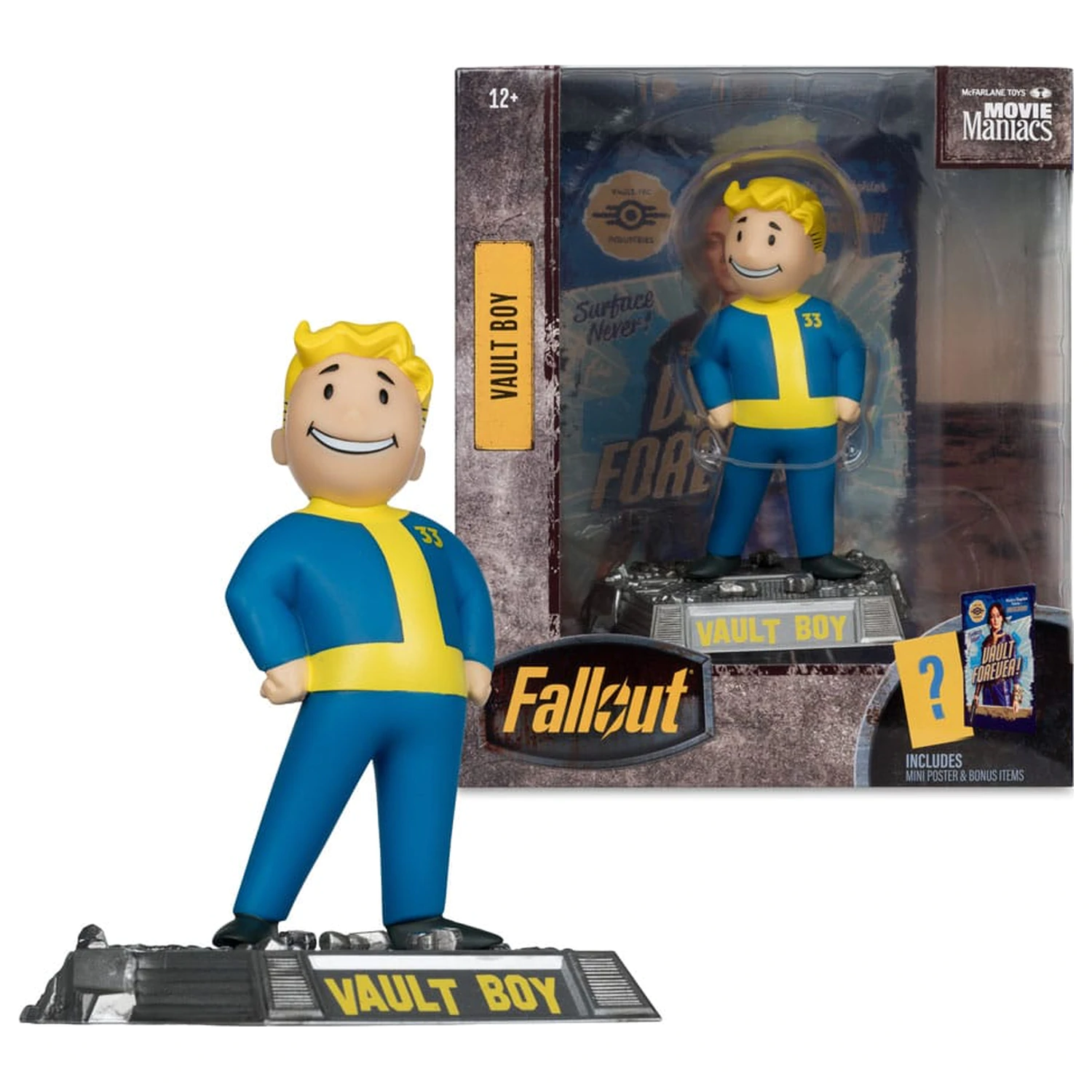 Fallout Movie Maniacs akcijska figura Vault Boy Version 2 14 cm fotografija izdelka