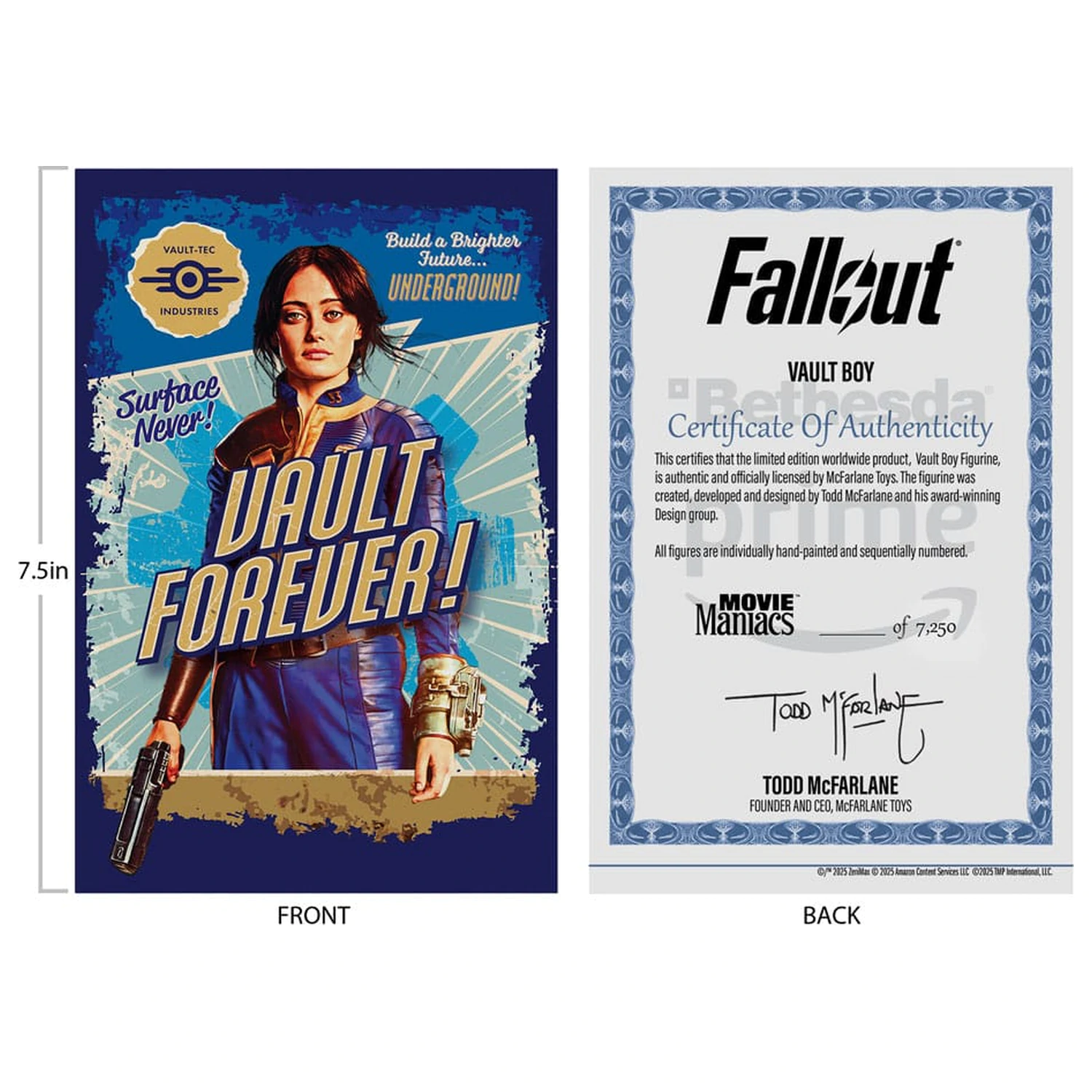 Fallout Movie Maniacs akcijska figura Vault Boy Version 2 14 cm fotografija izdelka