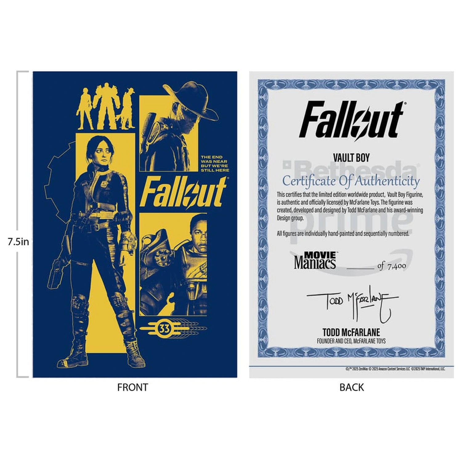 Fallout Movie Maniacs akcijska figura Vault Boy Version 3 14 cm fotografija izdelka