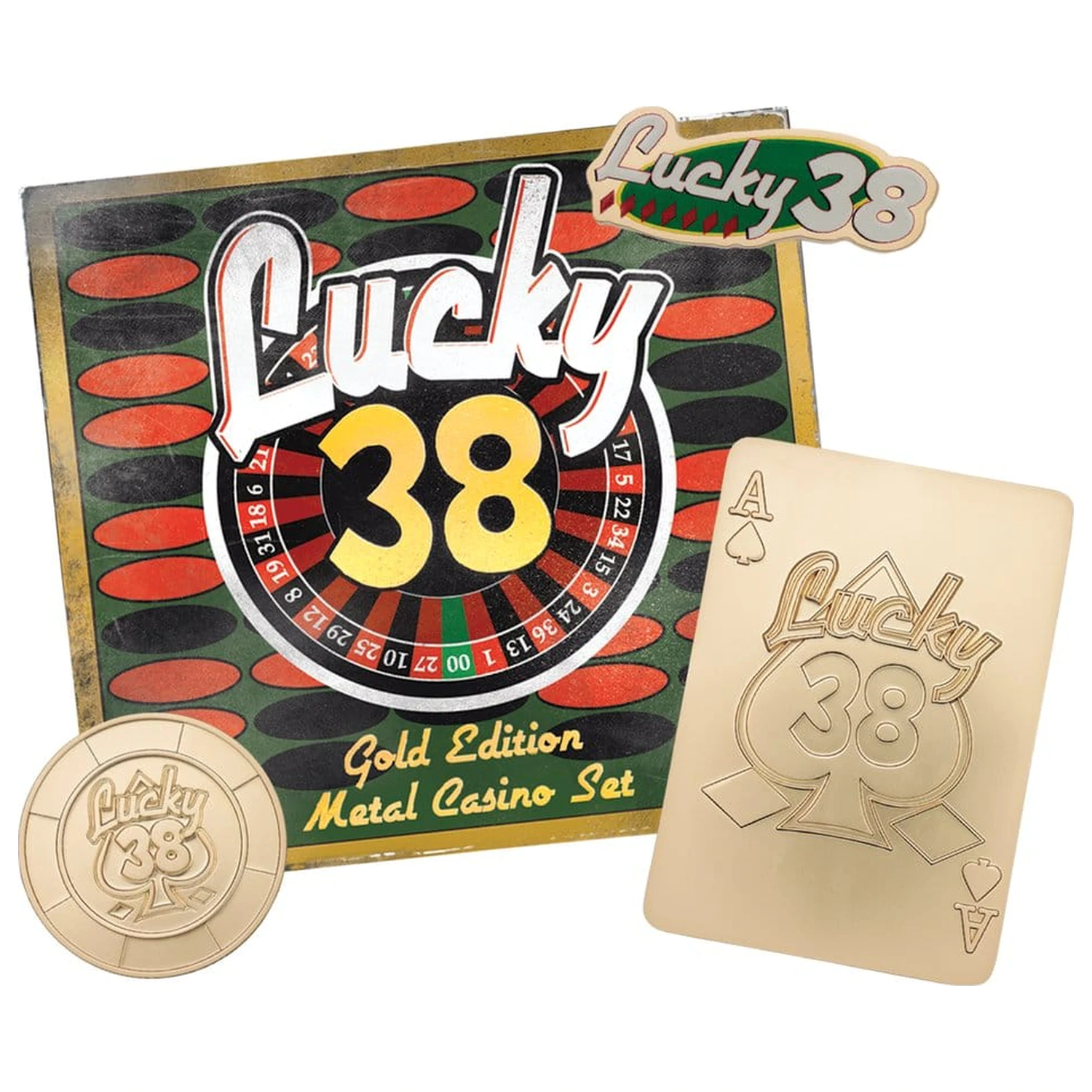 Fallout: New Vegas Replika Lucky 38 Imitacija Zlati Casino Set Omejena izdaja fotografija izdelka