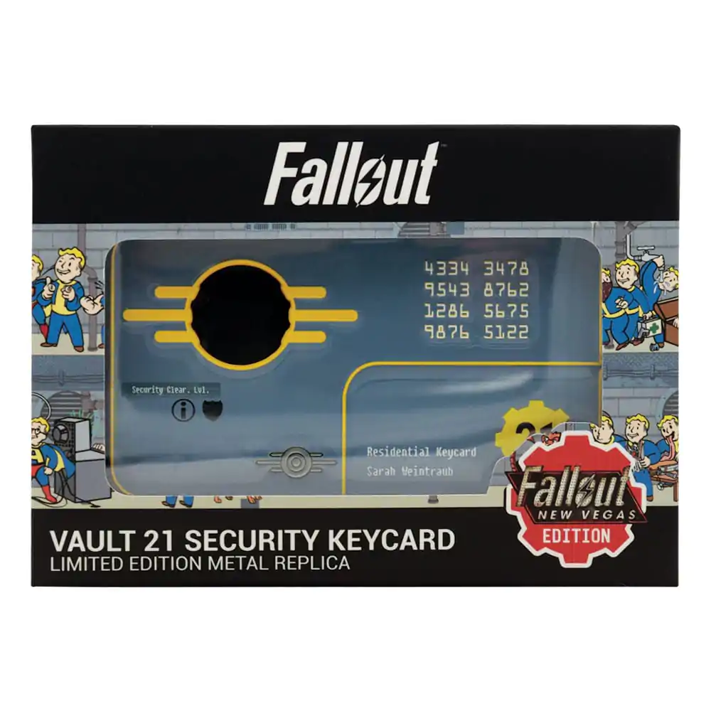 Fallout: New Vegas Replica Vault 21 Security kartica za dostop Limited Edition fotografija izdelka