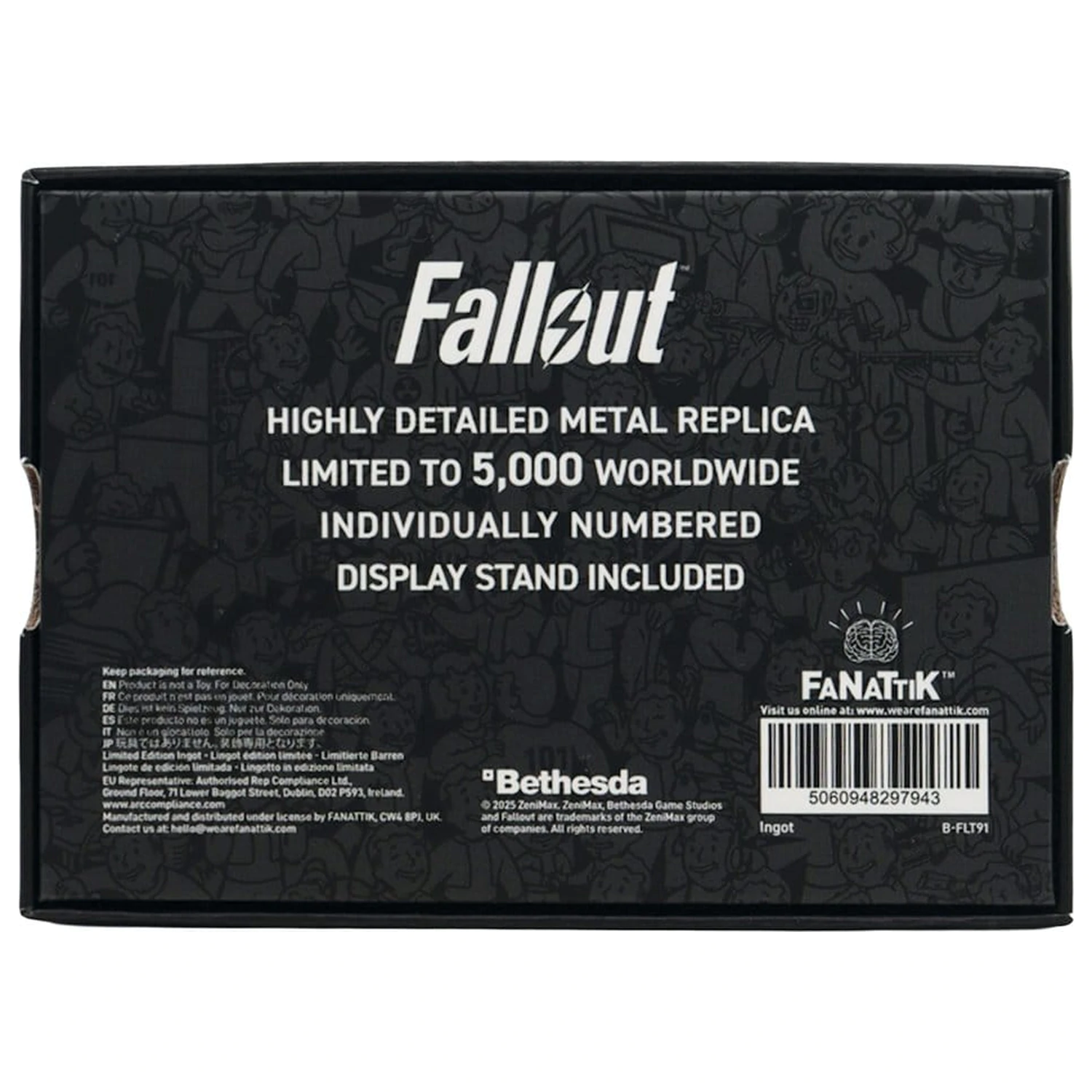 Fallout Replika varnostne kartice Trezorja 111 omejena izdaja 11 cm fotografija izdelka