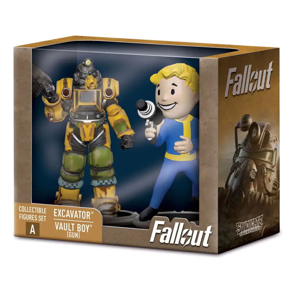 Fallout Mini Figurice 2-Pack Set A Excavator & Vault Boy (Gun) 7 cm fotografija izdelka