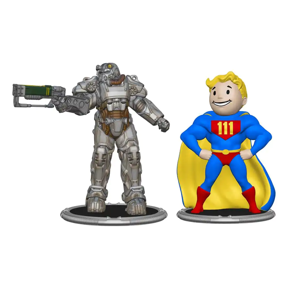 Fallout Mini Figure 2-Pack Set C T-60 & Vault Boy (Power) 7 cm fotografija izdelka