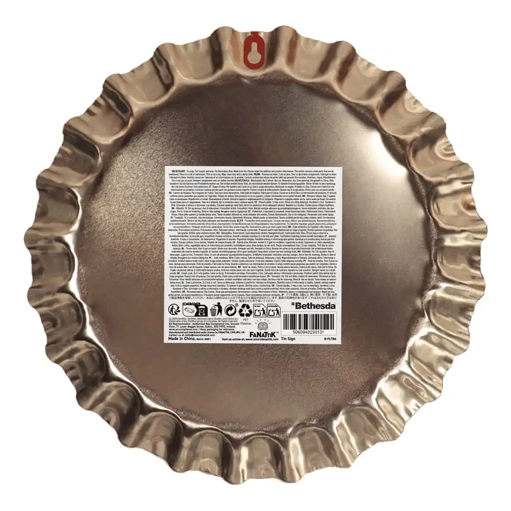 Fallout Kovinska tabla Sunset Sarsaparilla Pokrovček steklenice fotografija izdelka