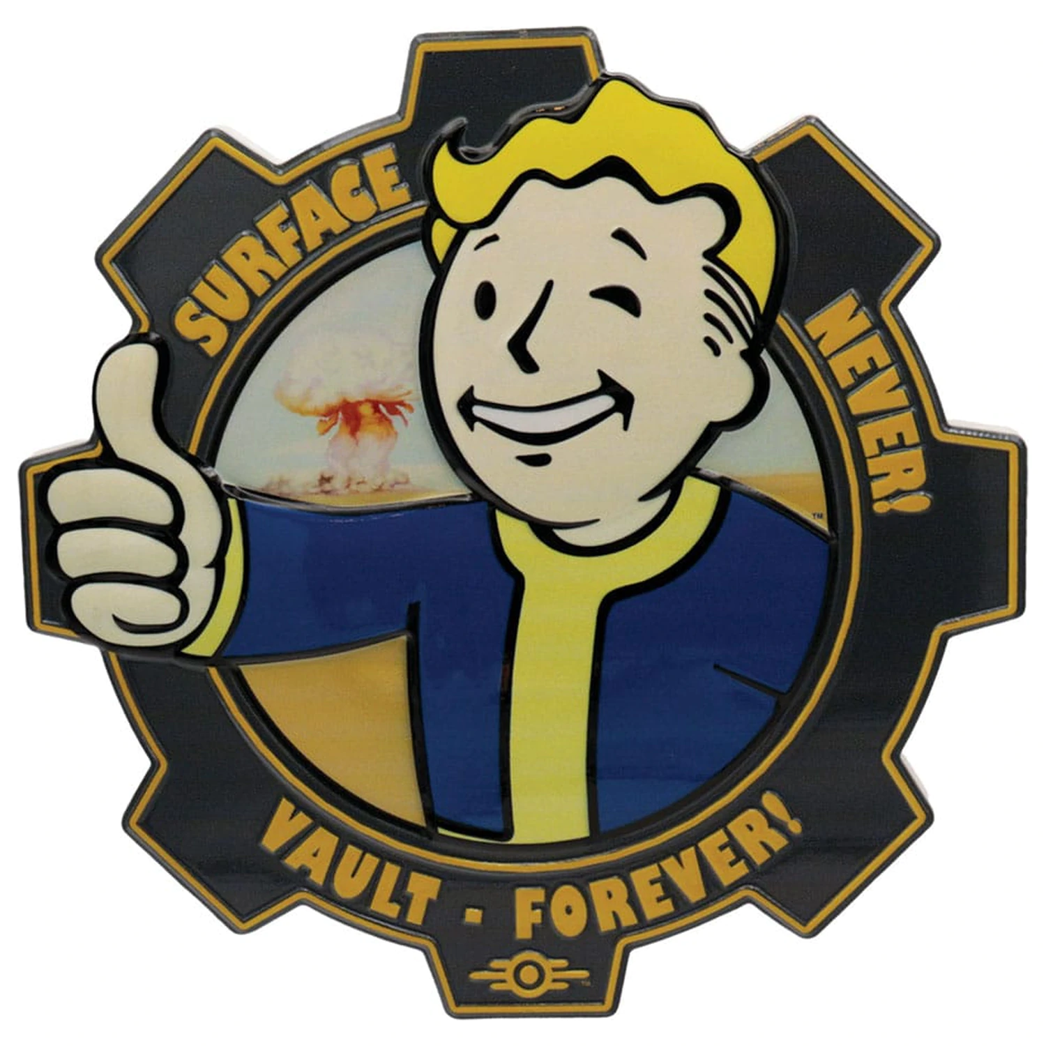 Fallout smolnata plošča Vault Boy fotografija izdelka