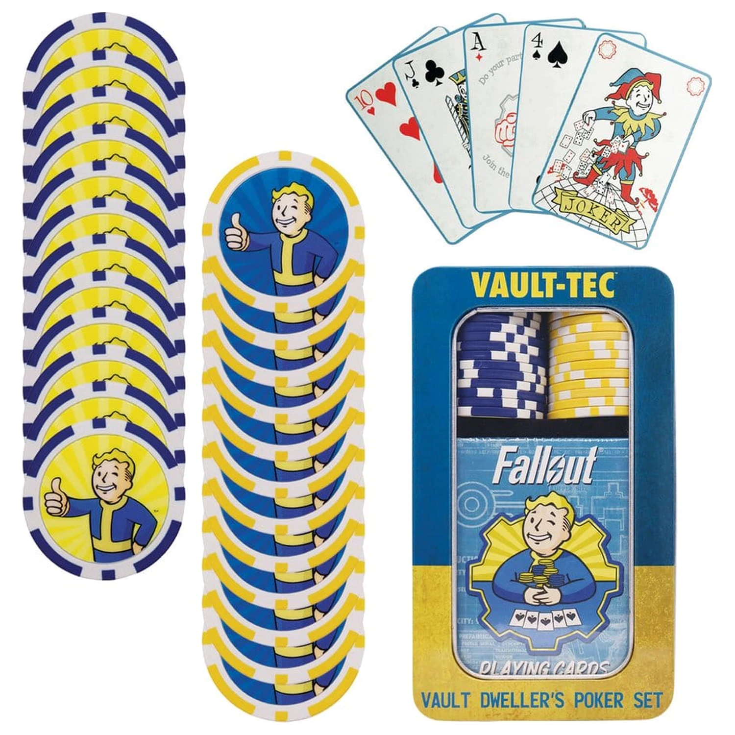 Fallout Vault Dweller's komplet za poker fotografija izdelka