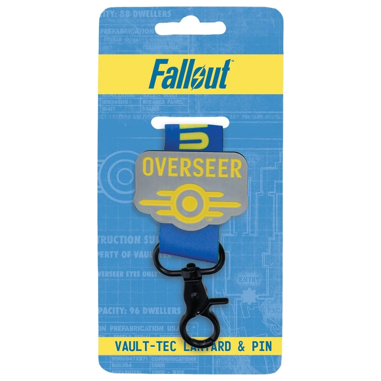 Fallout Vault-Tec Overseer trak za okoli vratu in set značk z buciko fotografija izdelka