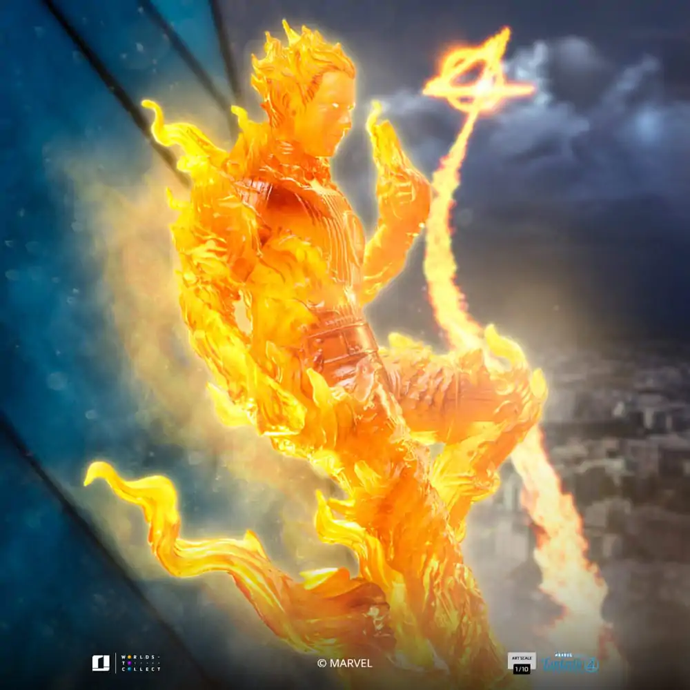 Fantastic Four Art Scale Kip 1/10 Human Torch 30 cm fotografija izdelka
