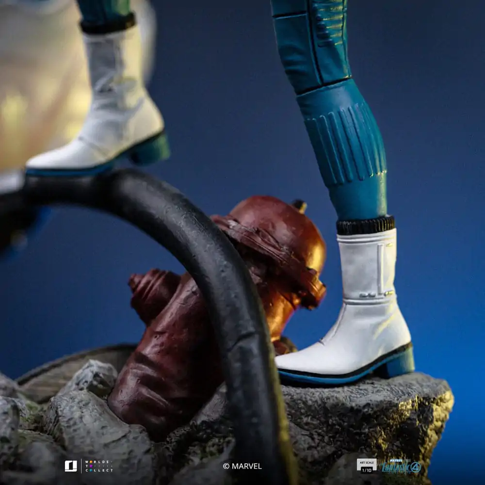 Fantastic Four Art Scale Kip 1/10 Invisible Woman and Franklin 28 cm fotografija izdelka