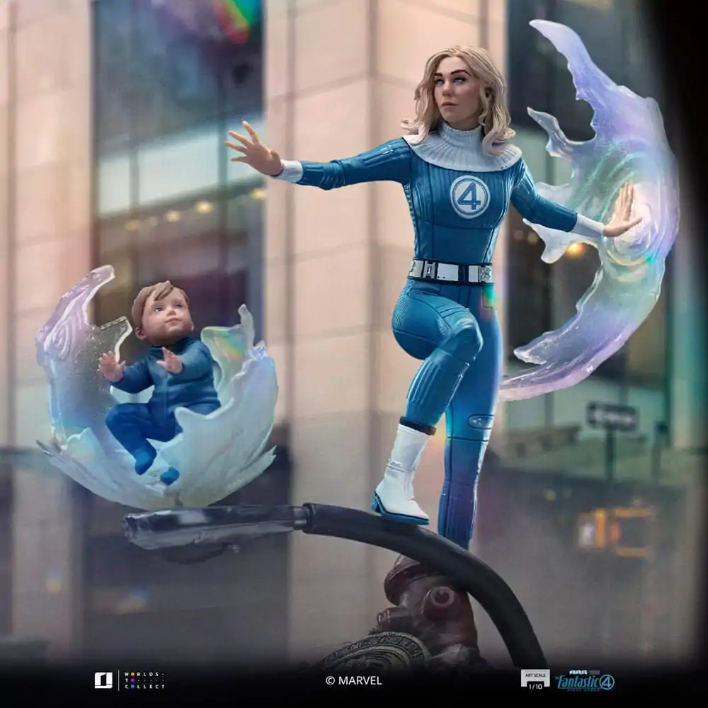 Fantastic Four Art Scale Kip 1/10 Invisible Woman and Franklin 28 cm fotografija izdelka