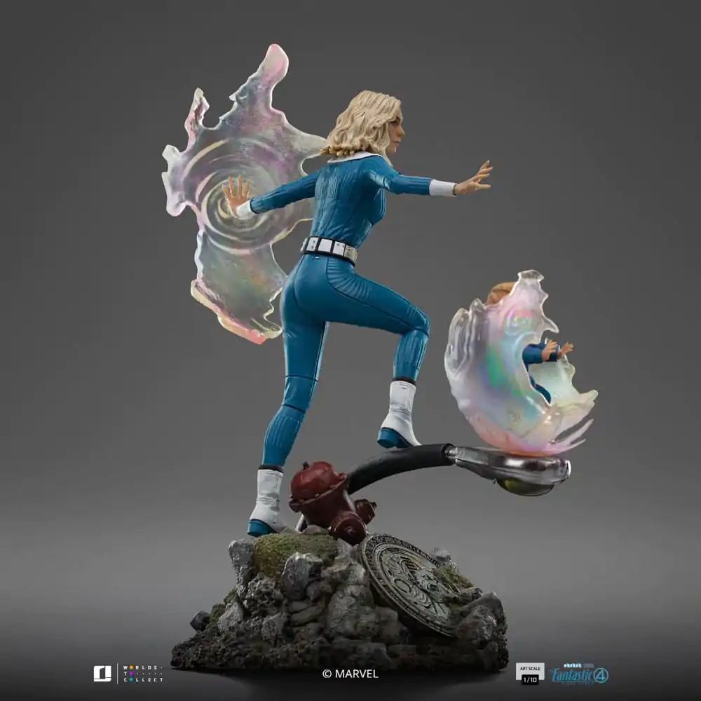 Fantastic Four Art Scale Kip 1/10 Invisible Woman and Franklin 28 cm fotografija izdelka